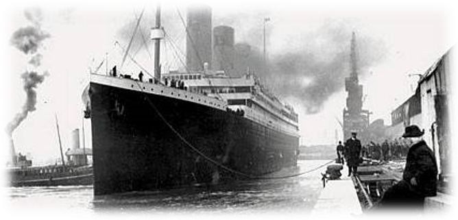 Titanic no porto